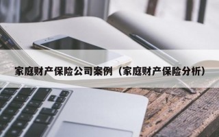 家庭财产保险公司案例（家庭财产保险分析）