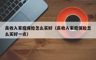 高收入家庭保险怎么买好（高收入家庭保险怎么买好一点）