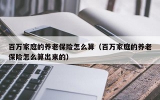 百万家庭的养老保险怎么算（百万家庭的养老保险怎么算出来的）